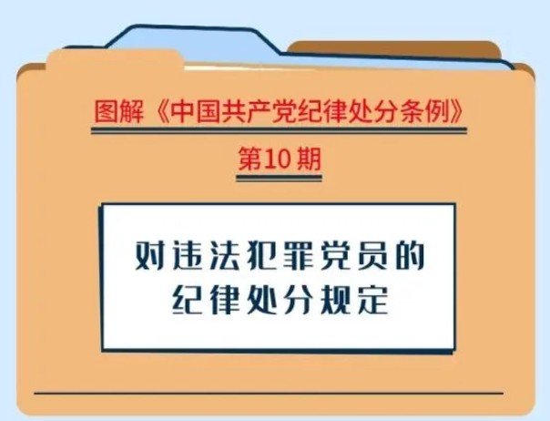 【黨紀學習教育】對違法犯罪黨員的紀律處分規(guī)定